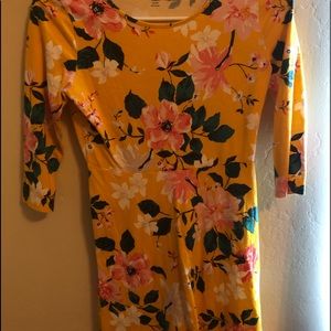 Yellow flower dress